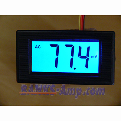 Panel Meter /AC 200mV blue