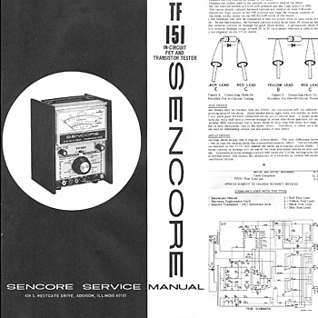 マニュアル /SENCORE TF-151 - ウインドウを閉じる